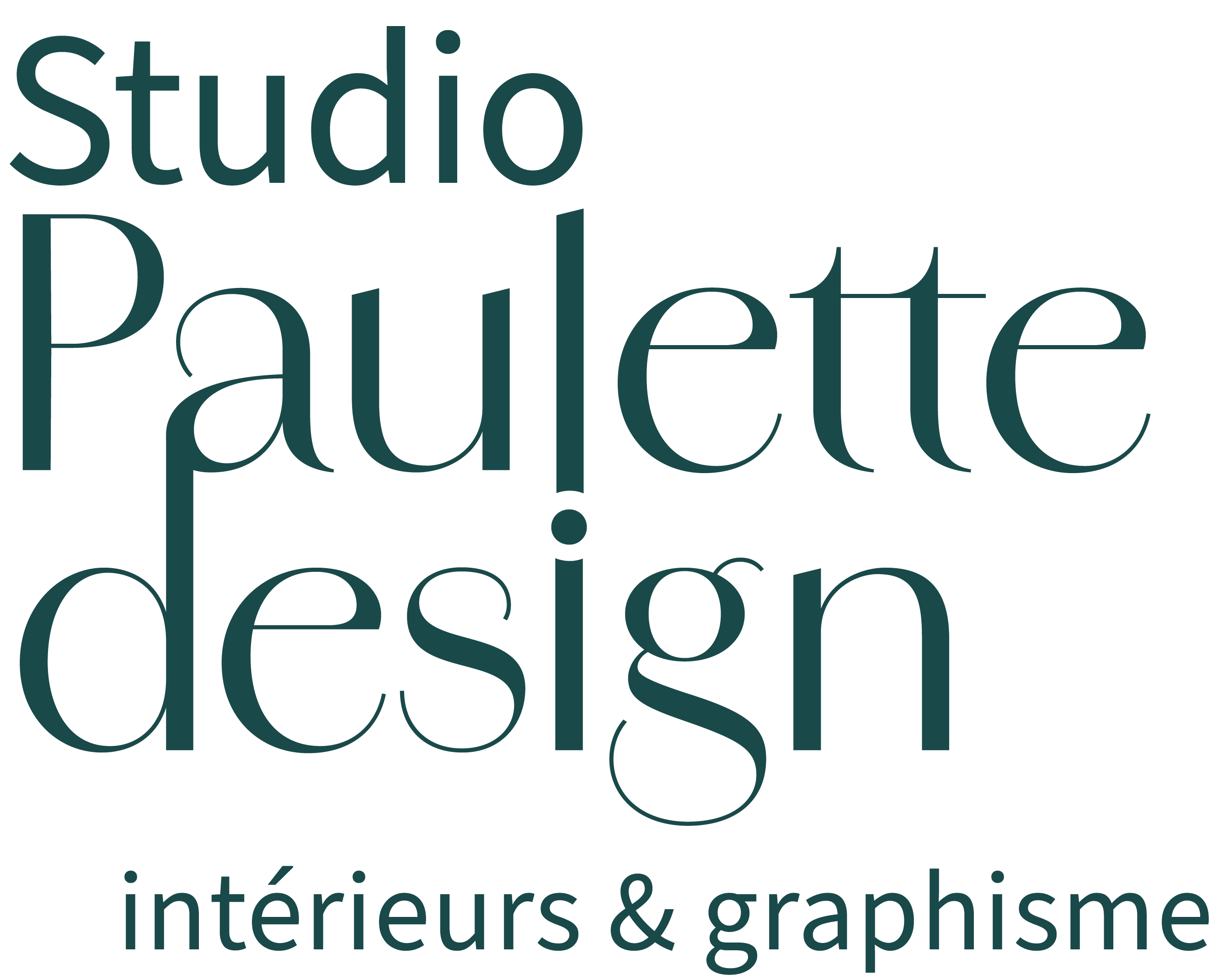 Logo du studio de design d'espace Paulette intérieurs.