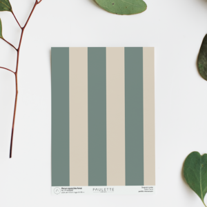 Echantillon de papier peint intissé du motif marsan à rayure pour un style rétro